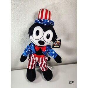 Felix the Cat Uncle Sam Plus Vintage Stuffy Toy